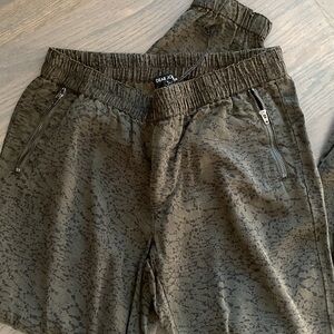 Dear John Dark Olive Patterned Joggers